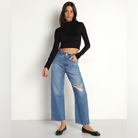 🔥🔥🔥NEW Levi's® Premium RIBCAGE STRAIGHT ANKLE JEANS - Picture 13 of 16